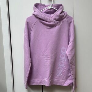 Adidas Women's Purple Cowl Neck/Hopded Sweatshirt
